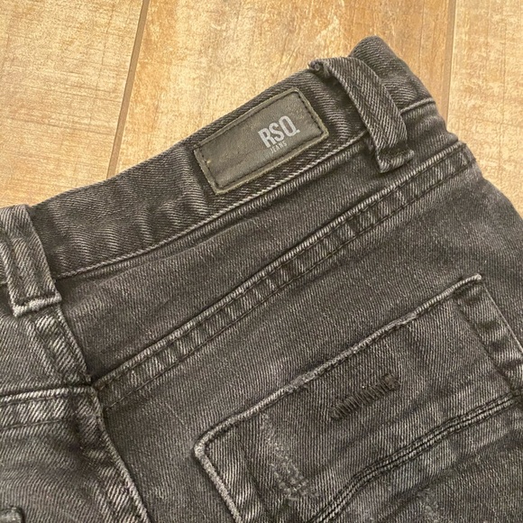 RSQ Skinny Tapered Distressed Jeans Black - Picture 2 of 6